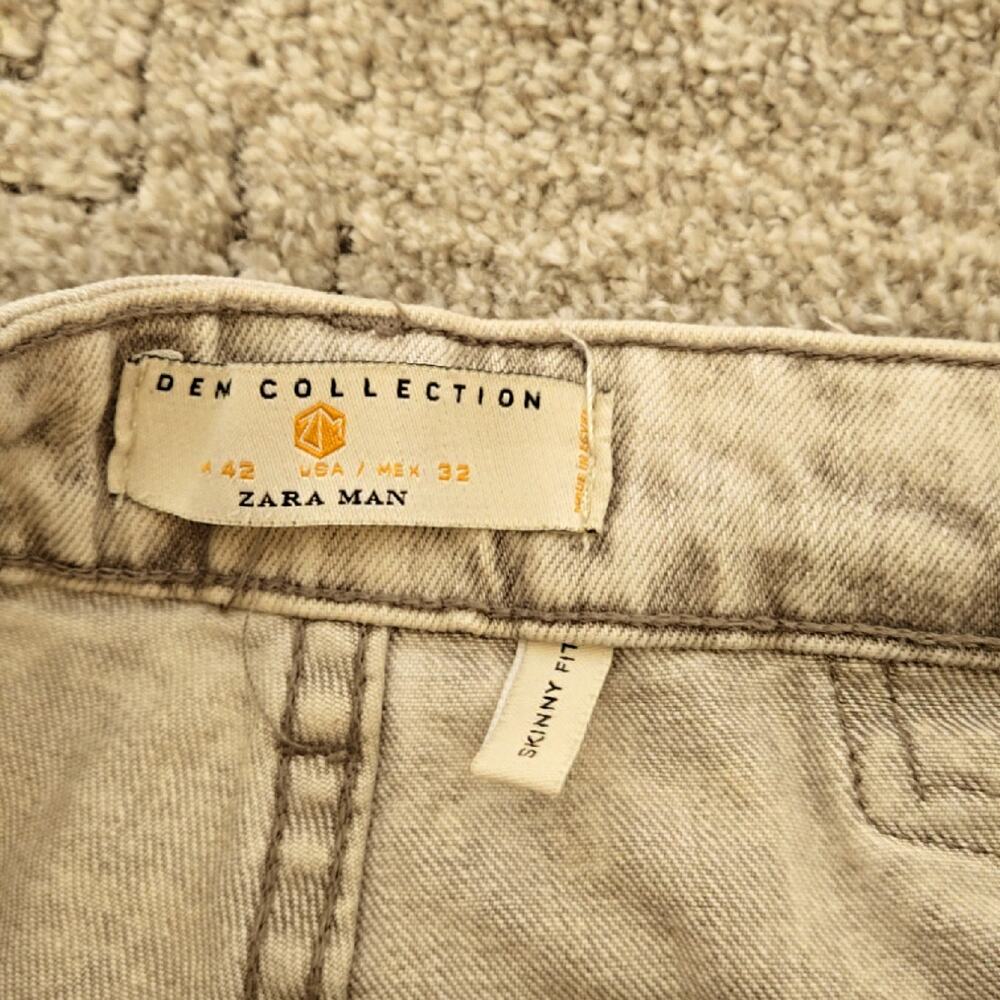 ZARA Men's Denim wear Gray Skinny Fit Jeans size US 32 - Picture 6 of 10